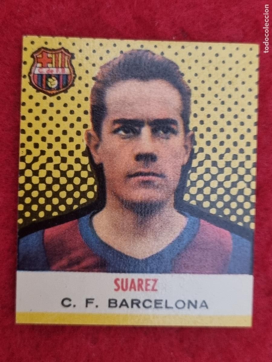 Football Stickers: CROMO FUTBOL LUIS SUAREZ BARCELONA CAMPEONES 1947 19 58 NUNCA PEGADO ORIGINAL CF28