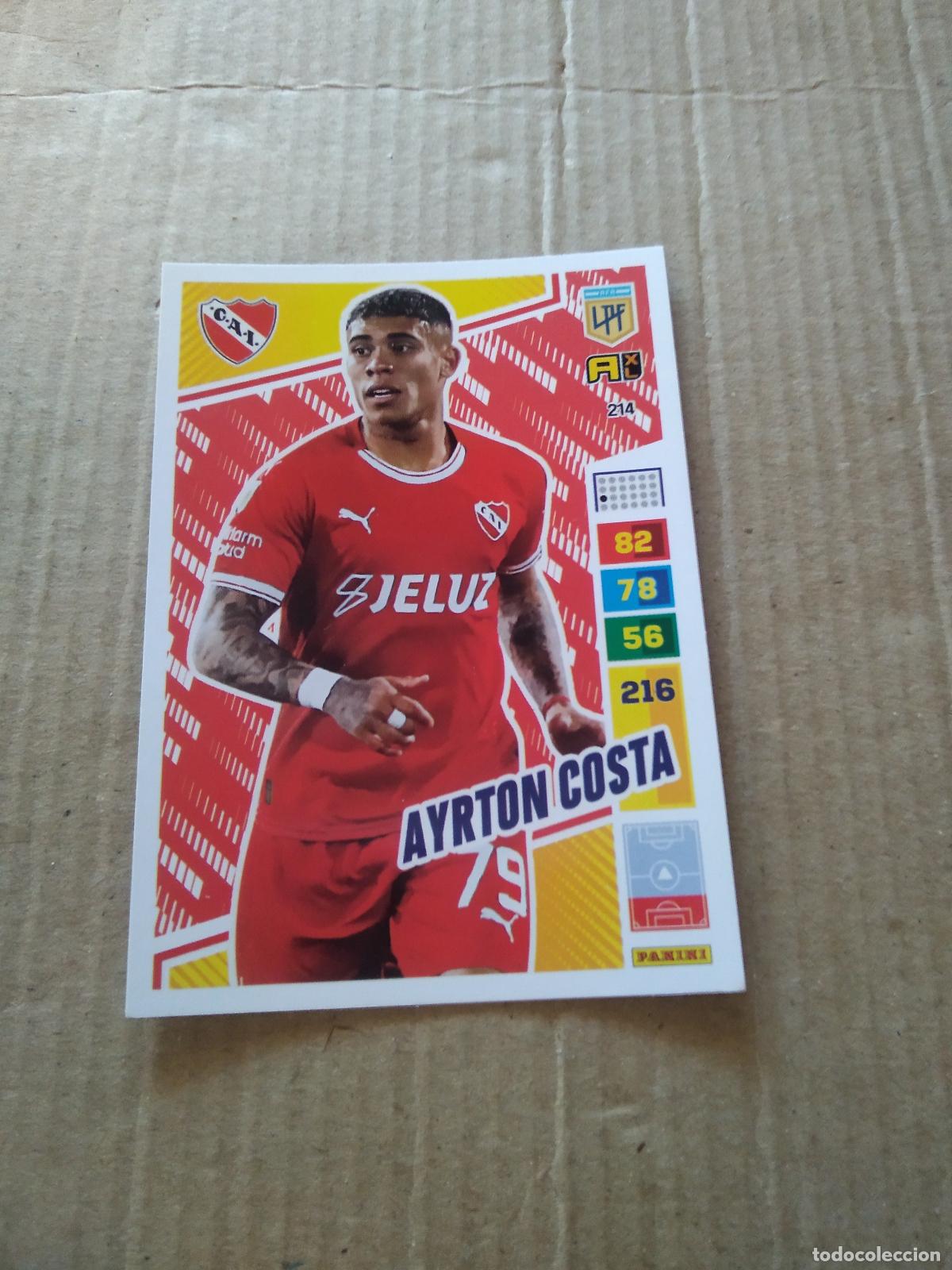 Football Stickers: 214 AYRTON COSTA INDEPENDIENTE CROMO FUTBOL PANINI ARGENTINO 2023 LIGA ARGENTINA ADRENALYN