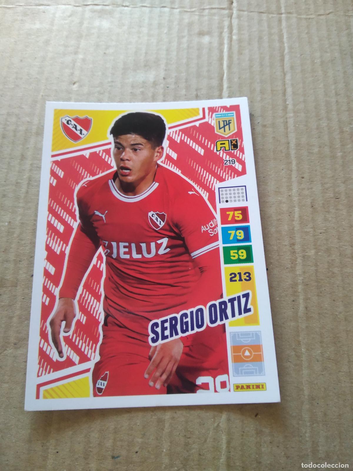 Football Stickers: 219 SERGIO ORTIZ INDEPENDIENTE CROMO FUTBOL PANINI ARGENTINO 2023 LIGA ARGENTINA ADRENALYN