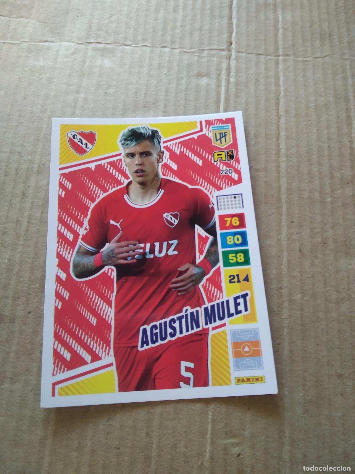 Football Stickers: 220 AGUSTIN MULET INDEPENDIENTE CROMO FUTBOL PANINI ARGENTINO 2023 LIGA ARGENTINA ADRENALYN