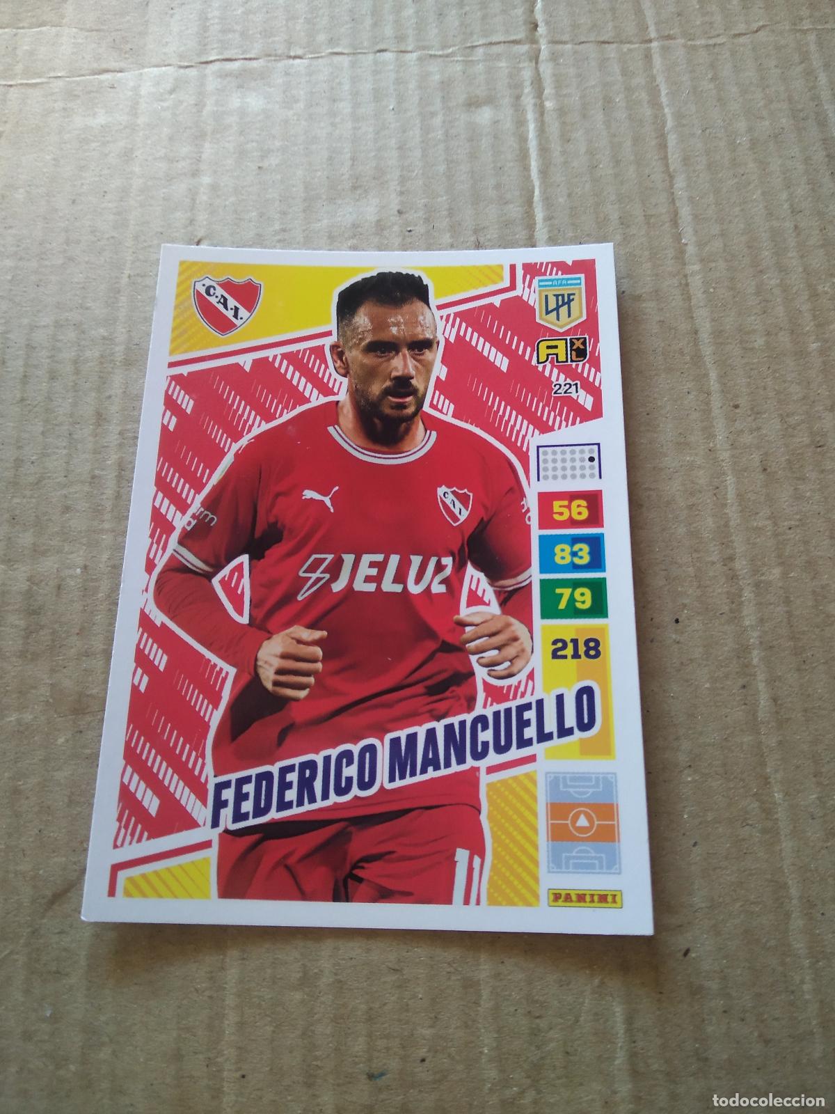 Football Stickers: 221 FEDERICO MANCUELLO INDEPENDIENTE CROMO FUTBOL PANINI ARGENTINO 2023 LIGA ARGENTINA ADRENALYN