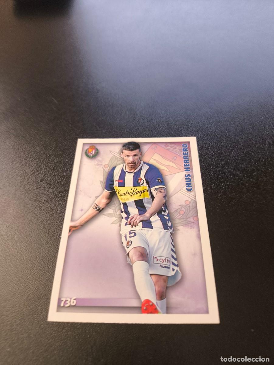 Cromos de F&uacute;tbol: 736 CHUS HERRERO VALLADOLID MUNDICROMO LIGA 2014 2015 PLATINUM NO PANINI ESTE