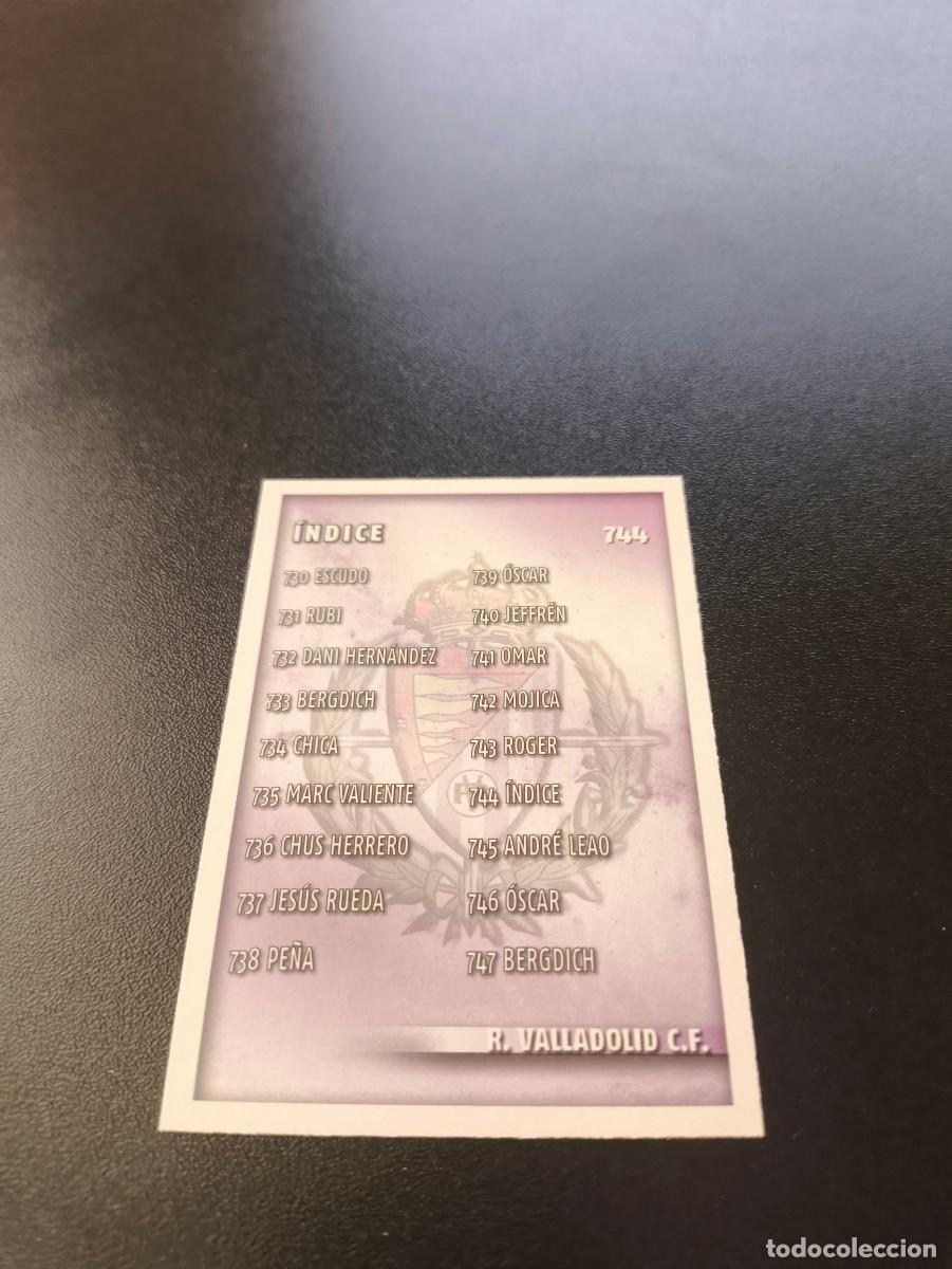 Fu&szlig;ball-Sticker: 744 INDICE VALLADOLID MUNDICROMO LIGA 2014 2015 PLATINUM NO PANINI ESTE