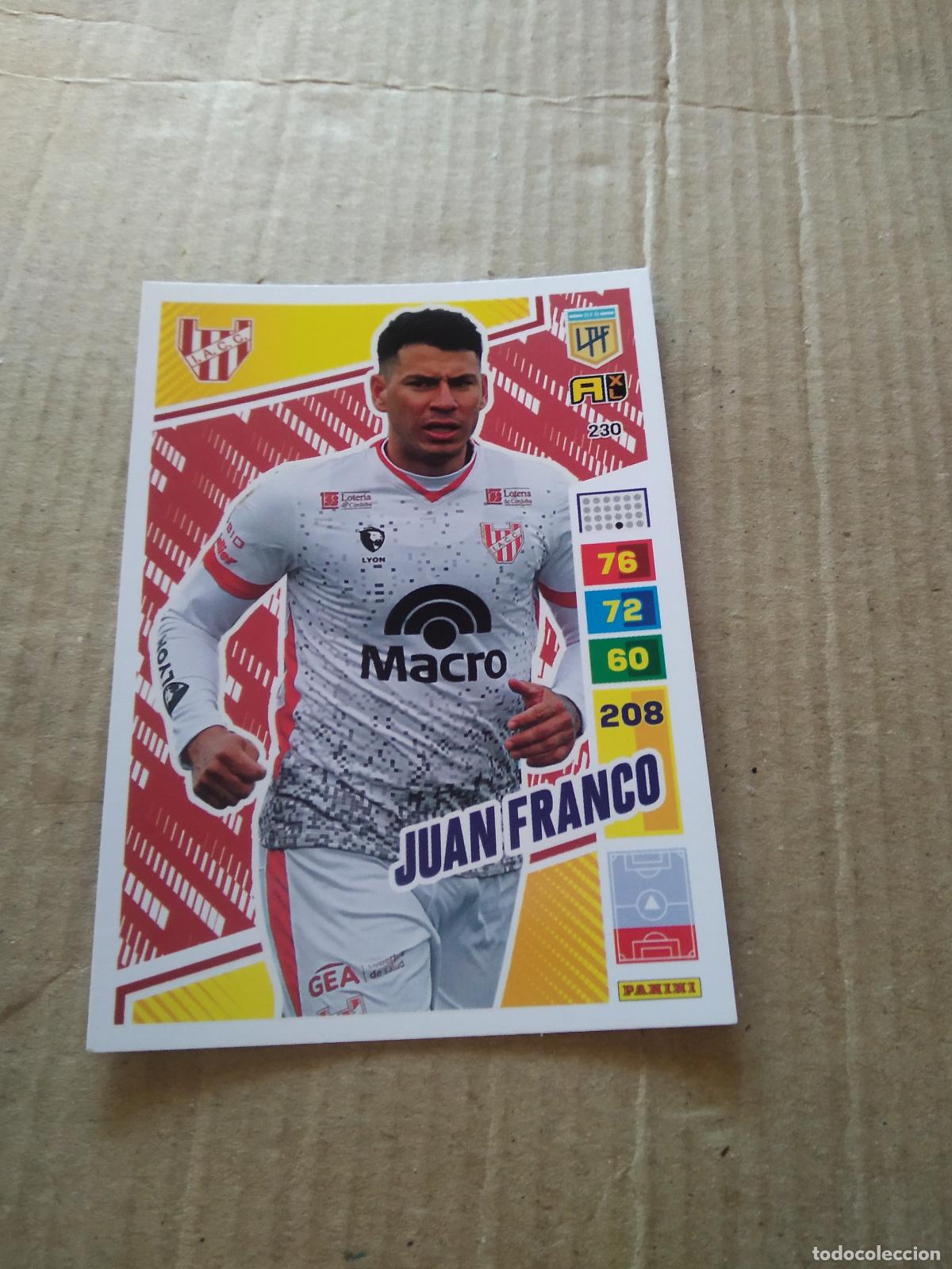 Fu&szlig;ball-Sticker: 230 JUAN FRANCO INSTITUTO CROMO FUTBOL PANINI ARGENTINO 2023 LIGA ARGENTINA ADRENALYN