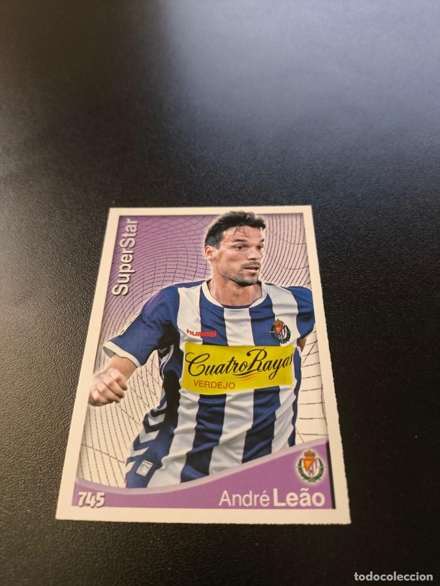 Fu&szlig;ball-Sticker: 745 ANDRE LEAO SUPERSTAR MATE VALLADOLID MUNDICROMO LIGA 2014 2015 PLATINUM NO PANINI ESTE