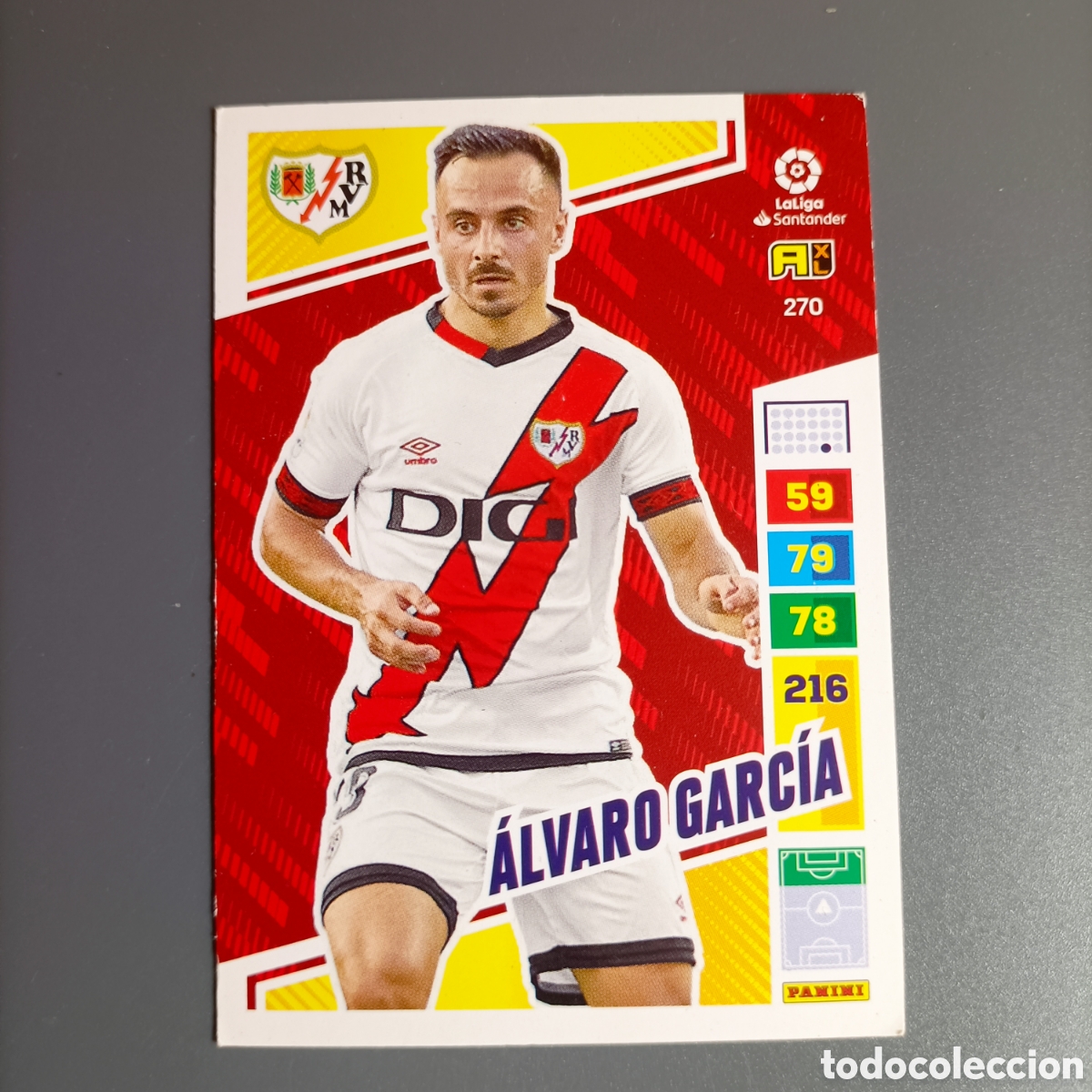 Fu&szlig;ball-Sticker: ADRENALYN. LIGA 2022-2023 (RAYO) №270 &Aacute;LVARO GARC&Iacute;A