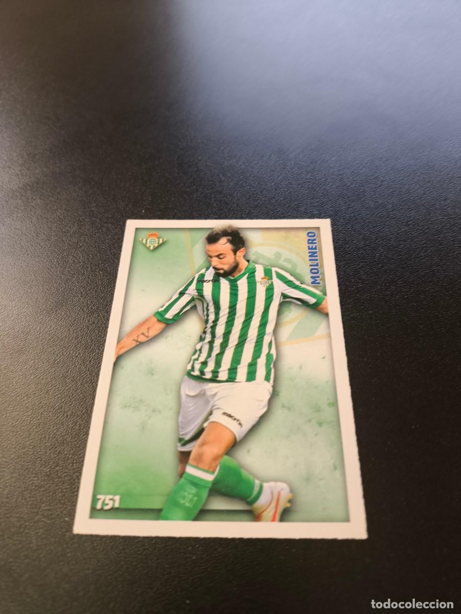 Cromos de F&uacute;tbol: 751 MOLINERO REAL BETIS MUNDICROMO LIGA 2014 2015 PLATINUM NO PANINI ESTE