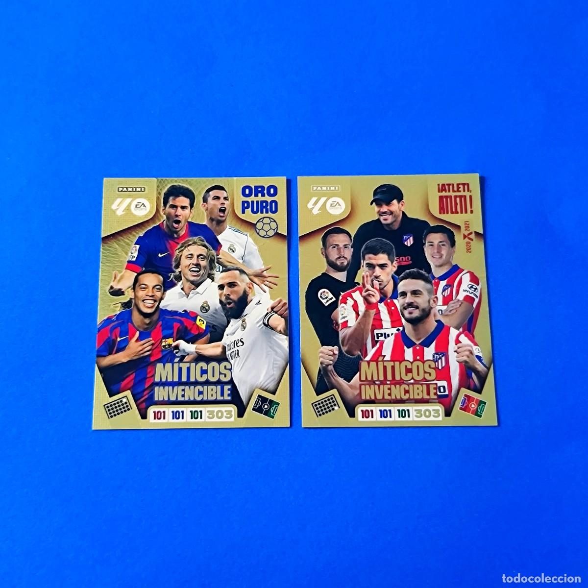 Fu&szlig;ball-Sticker: Adrenalyn 2025 2026 / 25 26 M&iacute;ticos Invencible &iexcl;Atleti, Atleti! - Oro puro Messi Cristiano Ronaldo