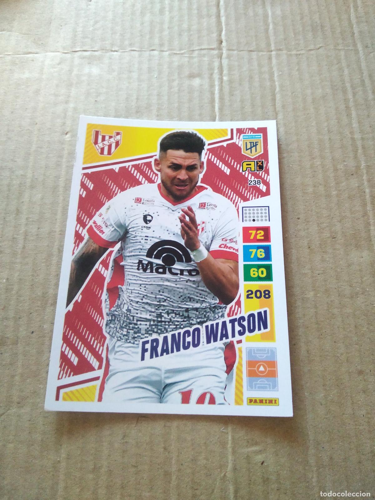Fu&szlig;ball-Sticker: 238 FRANCO WATSON INSTITUTO CROMO FUTBOL PANINI ARGENTINO 2023 LIGA ARGENTINA ADRENALYN