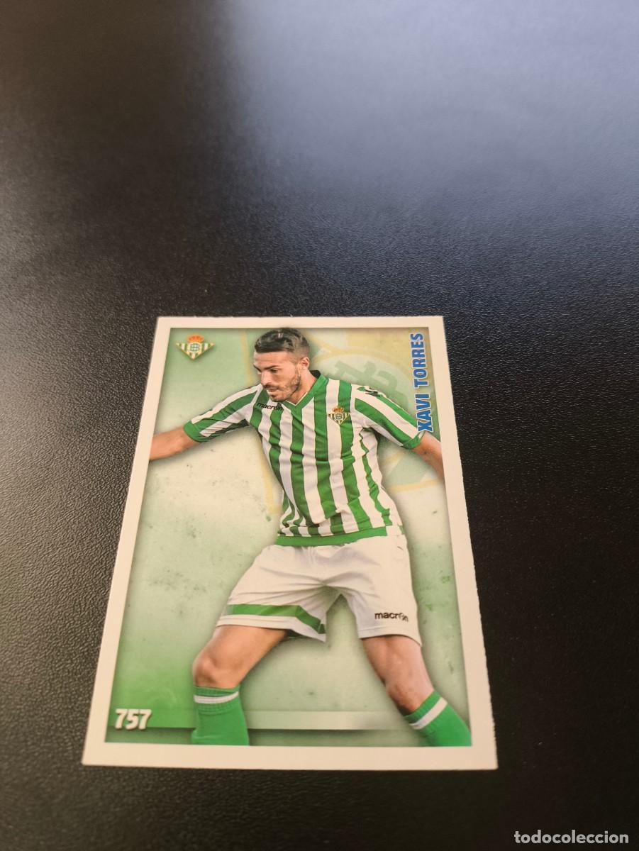 Cromos de F&uacute;tbol: 757 XAVI TORRES REAL BETIS MUNDICROMO LIGA 2014 2015 PLATINUM NO PANINI ESTE