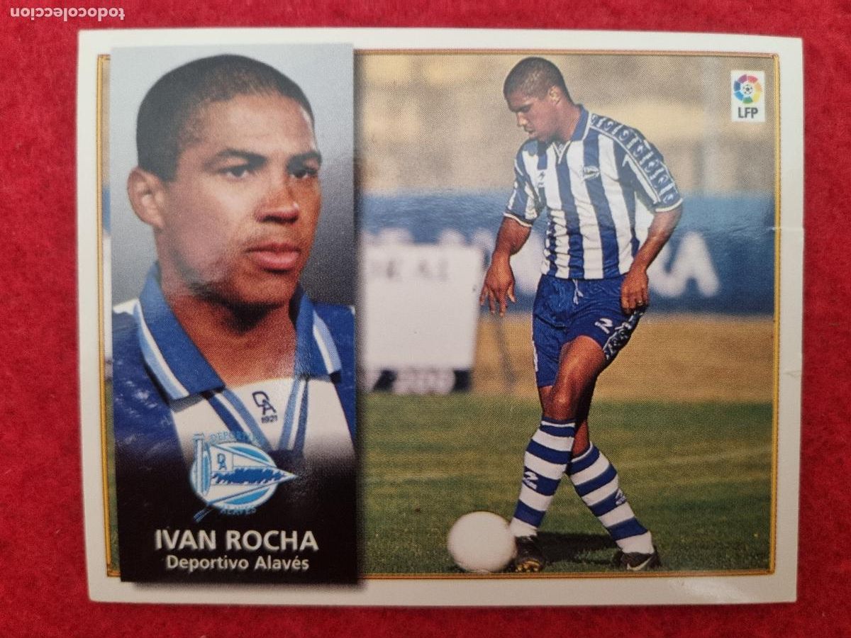 Cromos de F&uacute;tbol: CROMO FUTBOL IVAN ROCHA DEPORTIVO ALAVES LIGA 1998 1999 VERSION 2 RARO NUNCA PEGADO ORIGINAL CF28