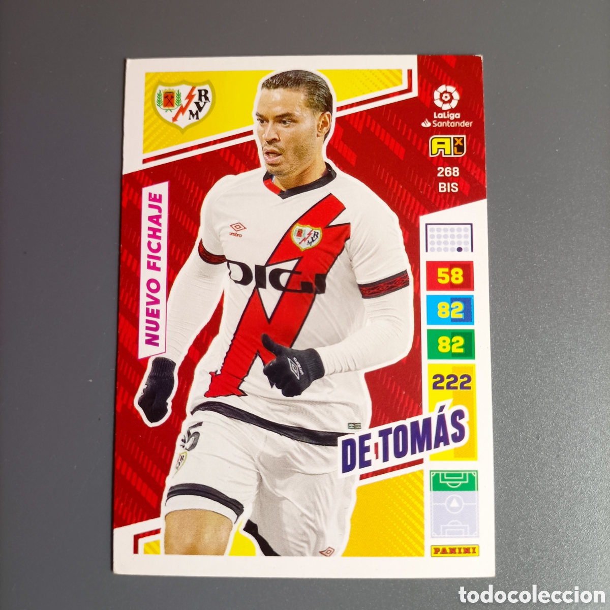 Cromos de Futebol: ADRENALYN. LIGA 2022-2023 (RAYO) №268 BIS. DE TOMAS / NUEVO FICHAJE