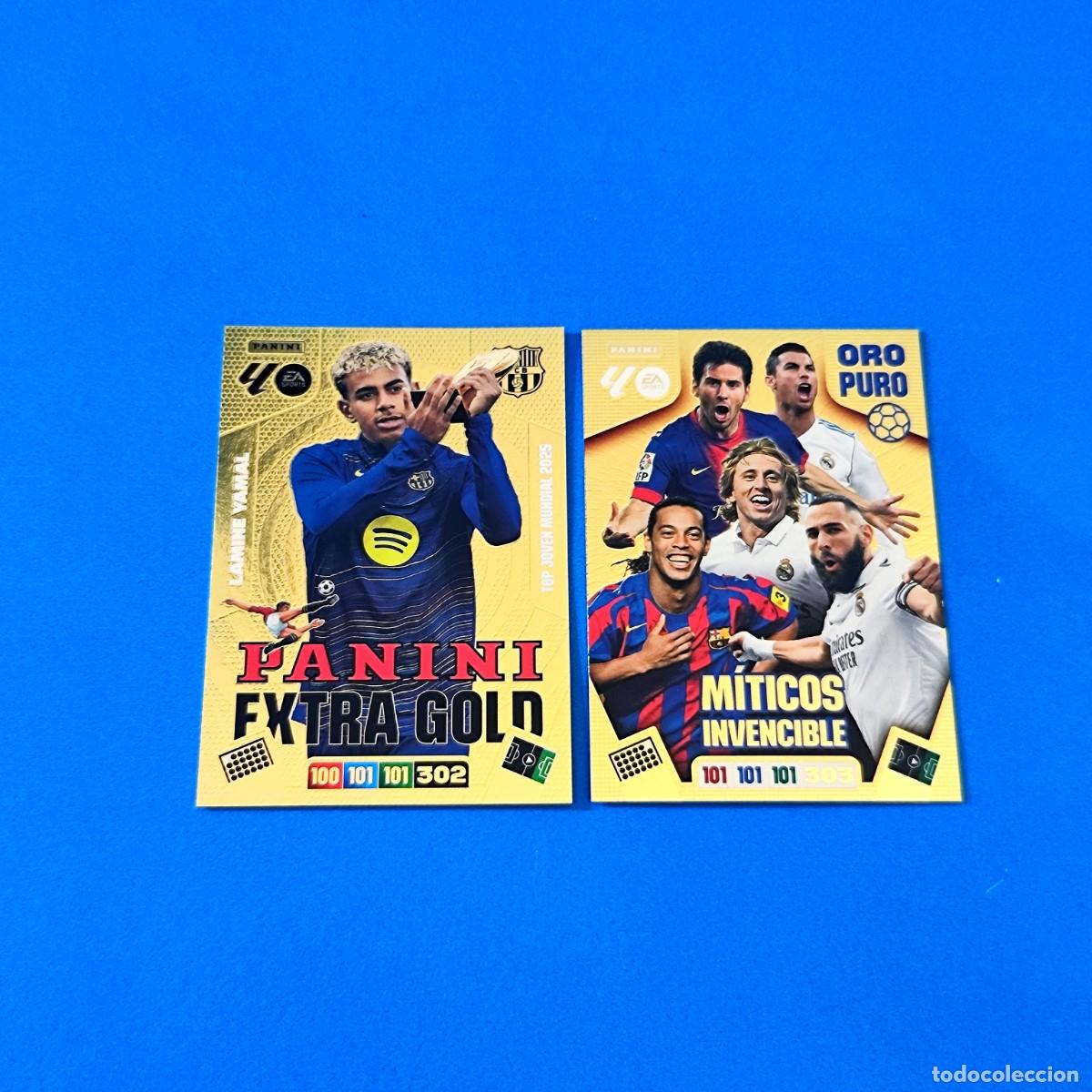 Cromos de F&uacute;tbol: Adrenalyn 2025 2026 / 25 26 Lamine Yamal Panini Extra Gold - M&iacute;ticos Invencible Oro puro
