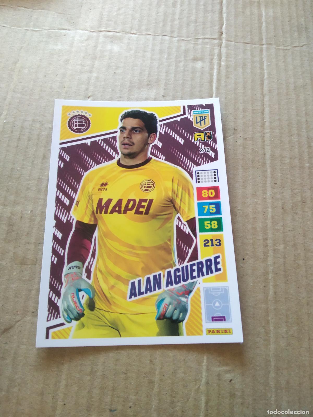 Cromos de F&uacute;tbol: 242 ALAN AGUERRE LANUS CROMO FUTBOL PANINI ARGENTINO 2023 LIGA ARGENTINA ADRENALYN