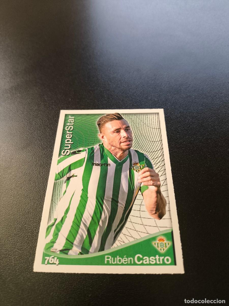 Cromos de F&uacute;tbol: 764 RUBEN CASTRO SUPERSTAR MATE REAL BETIS MUNDICROMO LIGA 2014 2015 PLATINUM NO PANINI ESTE