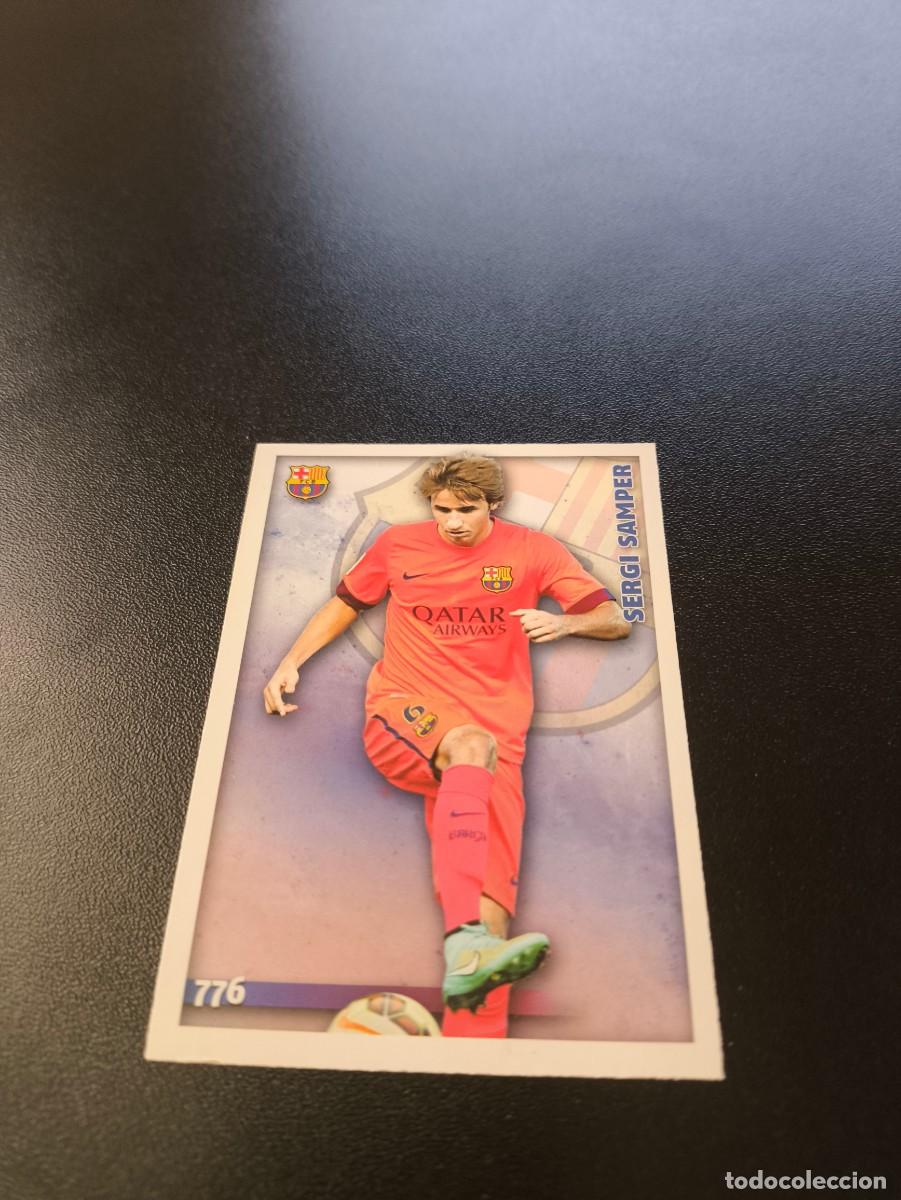 Cromos de F&uacute;tbol: 776 SERGIO SAMPER BARCELONA B MUNDICROMO LIGA 2014 2015 PLATINUM NO PANINI ESTE