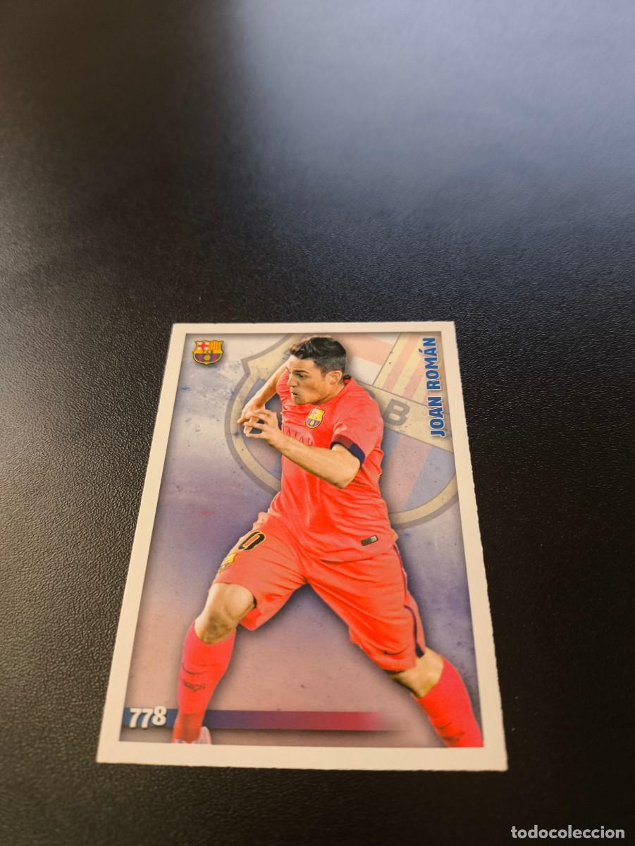 Cromos de F&uacute;tbol: 778 JOAN ROMAN BARCELONA B MUNDICROMO LIGA 2014 2015 PLATINUM NO PANINI ESTE