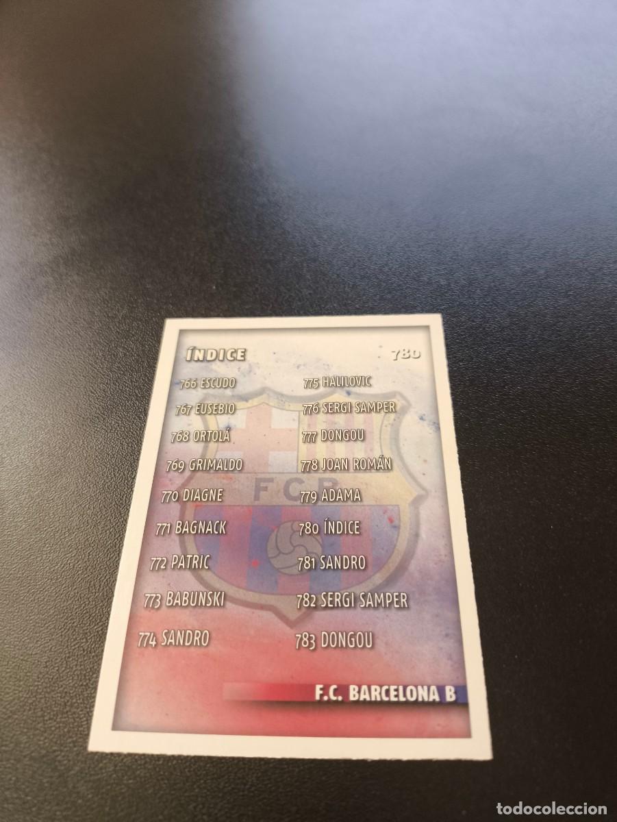 Cromos de F&uacute;tbol: 780 INDICE BARCELONA B MUNDICROMO LIGA 2014 2015 PLATINUM NO PANINI ESTE