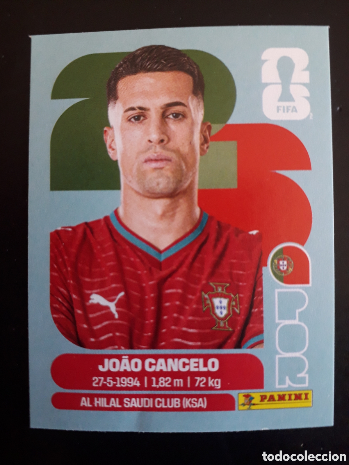 Cromos de F&uacute;tbol: JO&Atilde;O CANCELO PORTUGAL POR 5 MUNDIAL F&Uacute;TBOL 2026 FIFA WORLD CUP PANINI SIN PEGAR PEDIDO M&Iacute;NIMO 3&euro;
