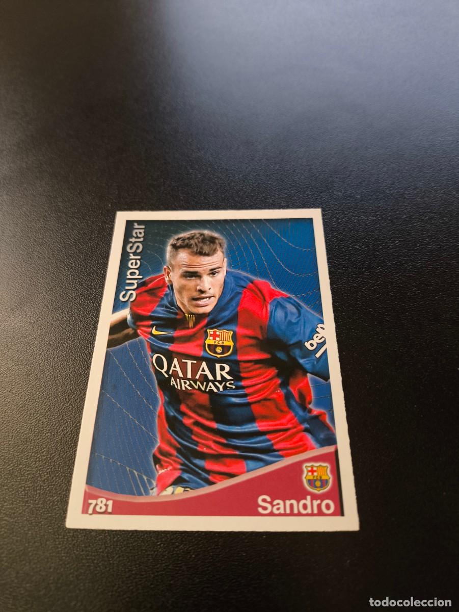 Cromos de F&uacute;tbol: 781 SANDRO SUPERSTAR MATE BARCELONA B MUNDICROMO LIGA 2014 2015 PLATINUM NO PANINI ESTE