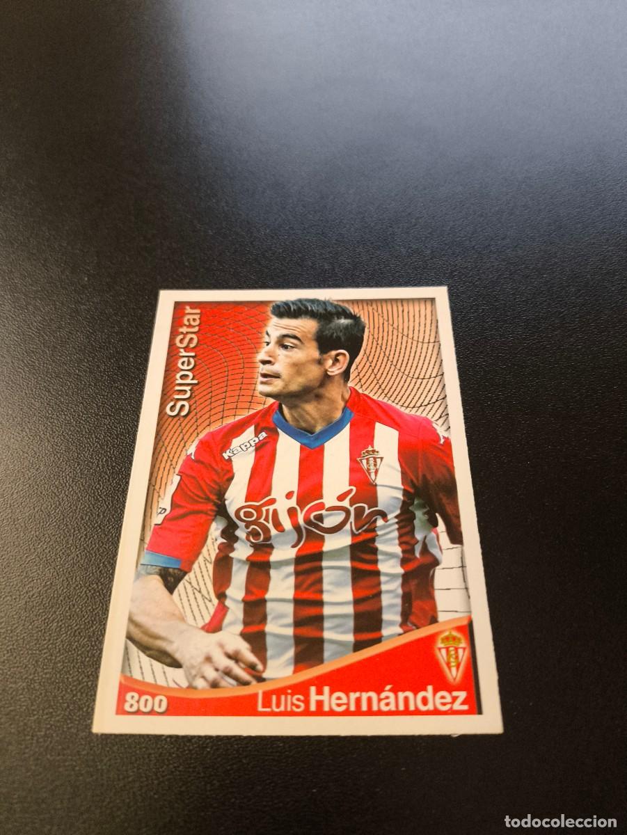 Cromos de F&uacute;tbol: 800 LUIS HERNANDEZ SUPERSTAR SPORTING DE GIJON MUNDICROMO LIGA 2014 2015 PLATINUM NO PANINI ESTE