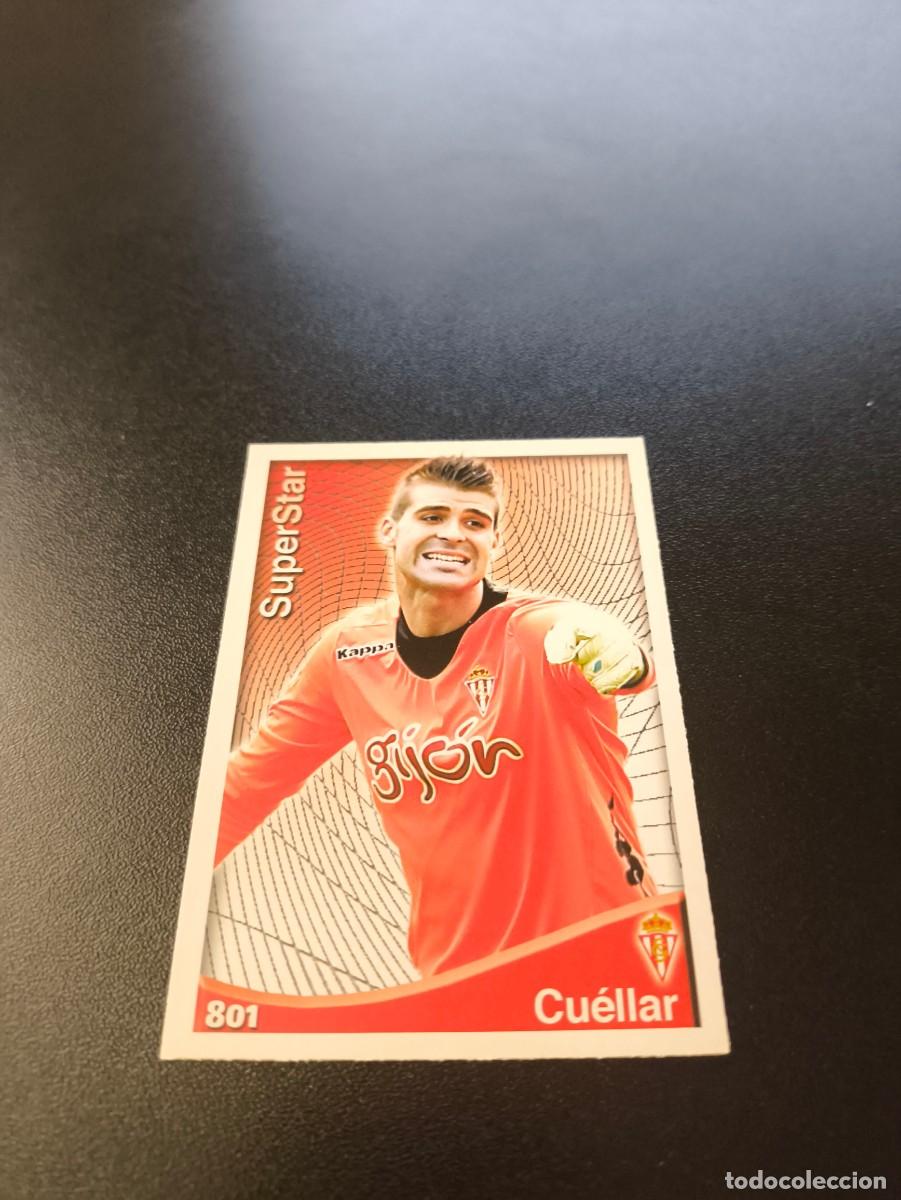 Cromos de F&uacute;tbol: 801 CUELLAR SUPERSTAR SPORTING DE GIJON MUNDICROMO LIGA 2014 2015 PLATINUM NO PANINI ESTE