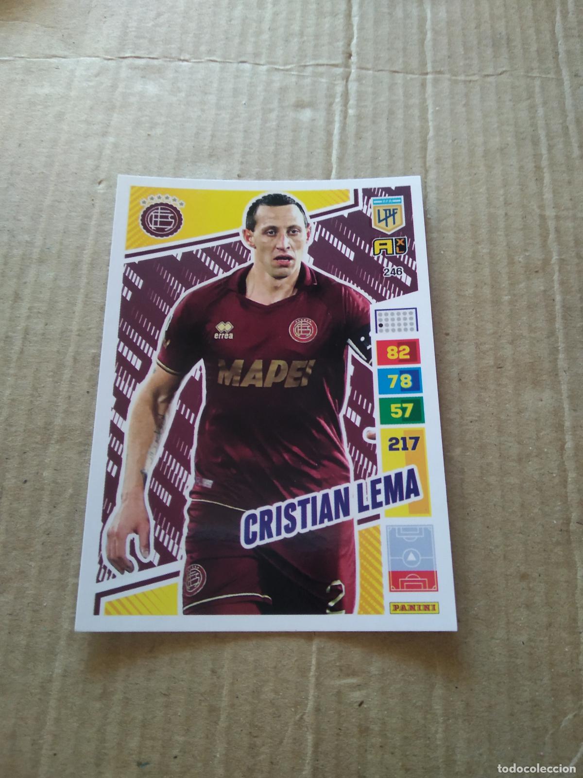 Cromos de F&uacute;tbol: 246 CRISTIAN LEMA LANUS CROMO FUTBOL PANINI ARGENTINO 2023 LIGA ARGENTINA ADRENALYN