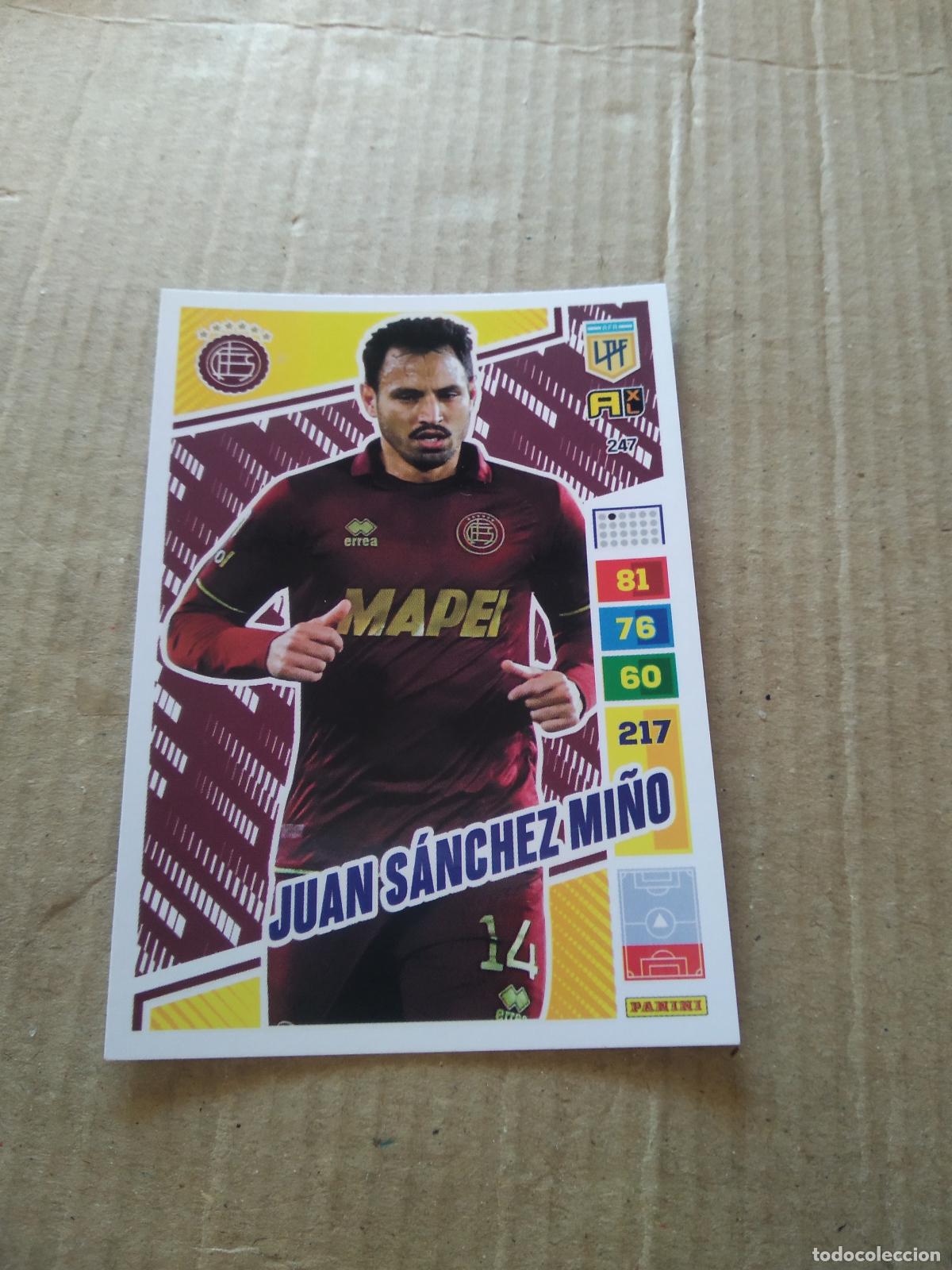 Cromos de F&uacute;tbol: 247 JUAN SANCHEZ MI&Ntilde;O LANUS CROMO FUTBOL PANINI ARGENTINO 2023 LIGA ARGENTINA ADRENALYN
