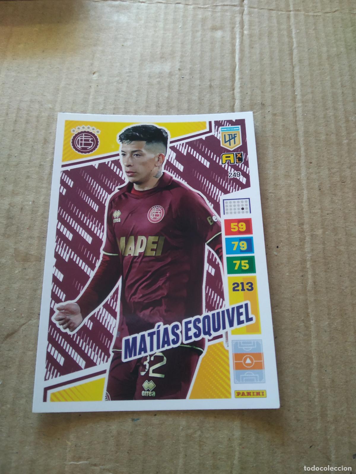 Cromos de F&uacute;tbol: 249 MATIAS ESQUIVEL LANUS CROMO FUTBOL PANINI ARGENTINO 2023 LIGA ARGENTINA ADRENALYN