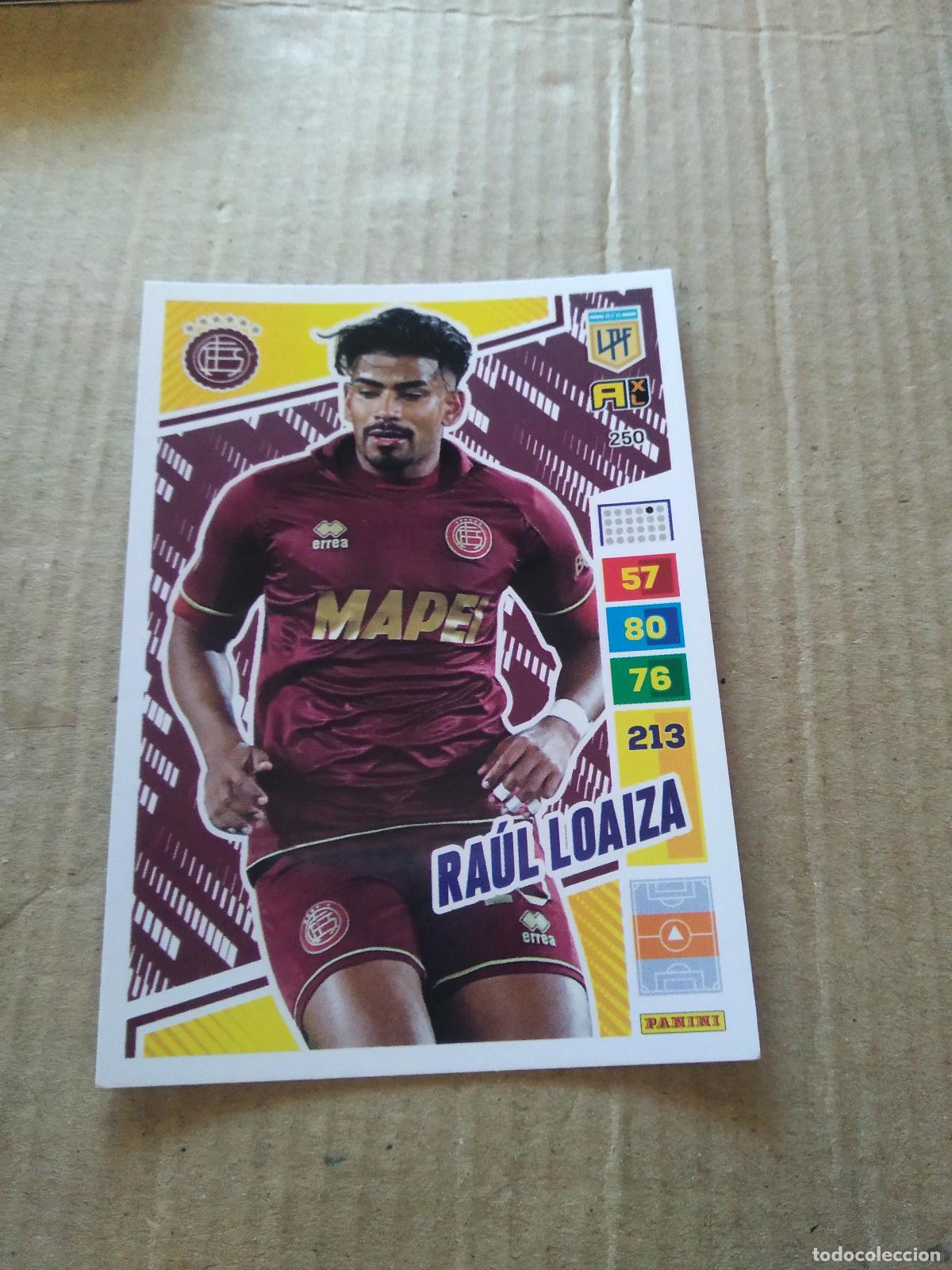 Cromos de F&uacute;tbol: 250 RAUL LOAIZA LANUS CROMO FUTBOL PANINI ARGENTINO 2023 LIGA ARGENTINA ADRENALYN