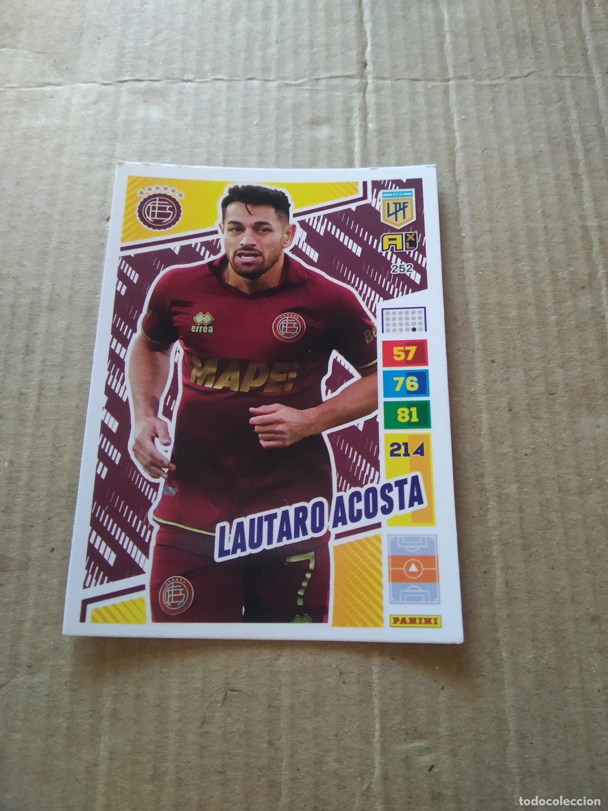 Cromos de F&uacute;tbol: 252 LAUTARO ACOSTA LANUS CROMO FUTBOL PANINI ARGENTINO 2023 LIGA ARGENTINA ADRENALYN