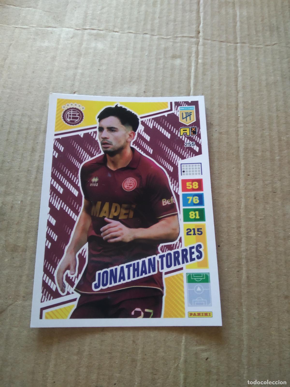 Cromos de F&uacute;tbol: 255 JONATHAN TORRES LANUS CROMO FUTBOL PANINI ARGENTINO 2023 LIGA ARGENTINA ADRENALYN