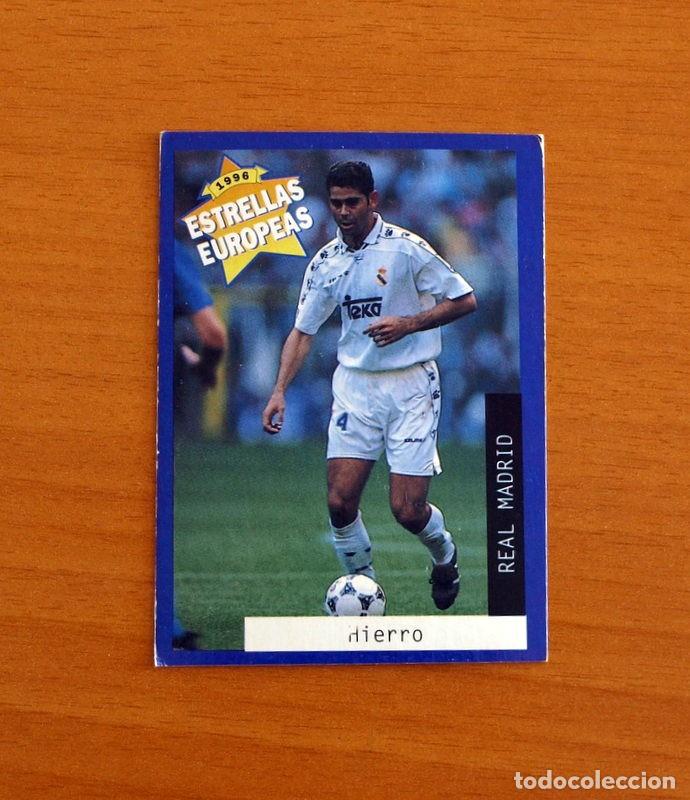 Cromos de F&uacute;tbol: Real Madrid - N&ordm; 2 Fernando Hierro - Estrellas Europea Panini A&ntilde;o 1996