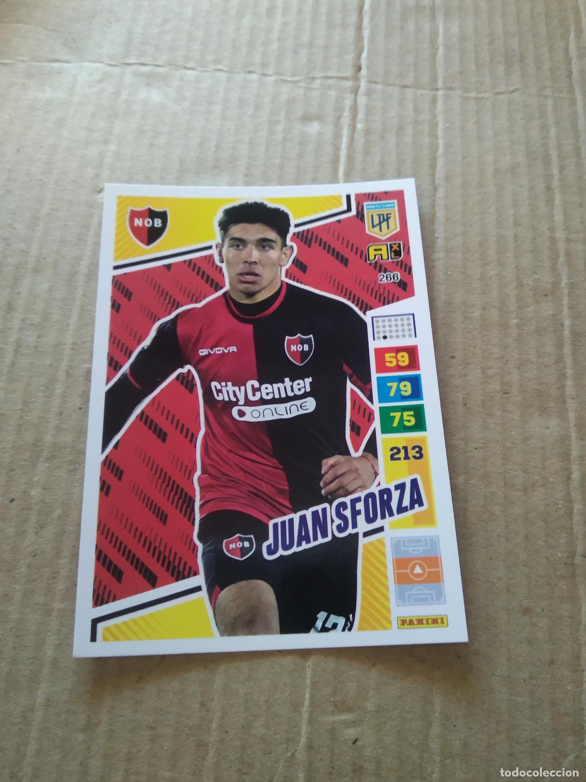 Cromos de F&uacute;tbol: 266 JUAN SFORZA NEWELL'S CROMO FUTBOL PANINI ARGENTINO 2023 LIGA ARGENTINA ADRENALYN