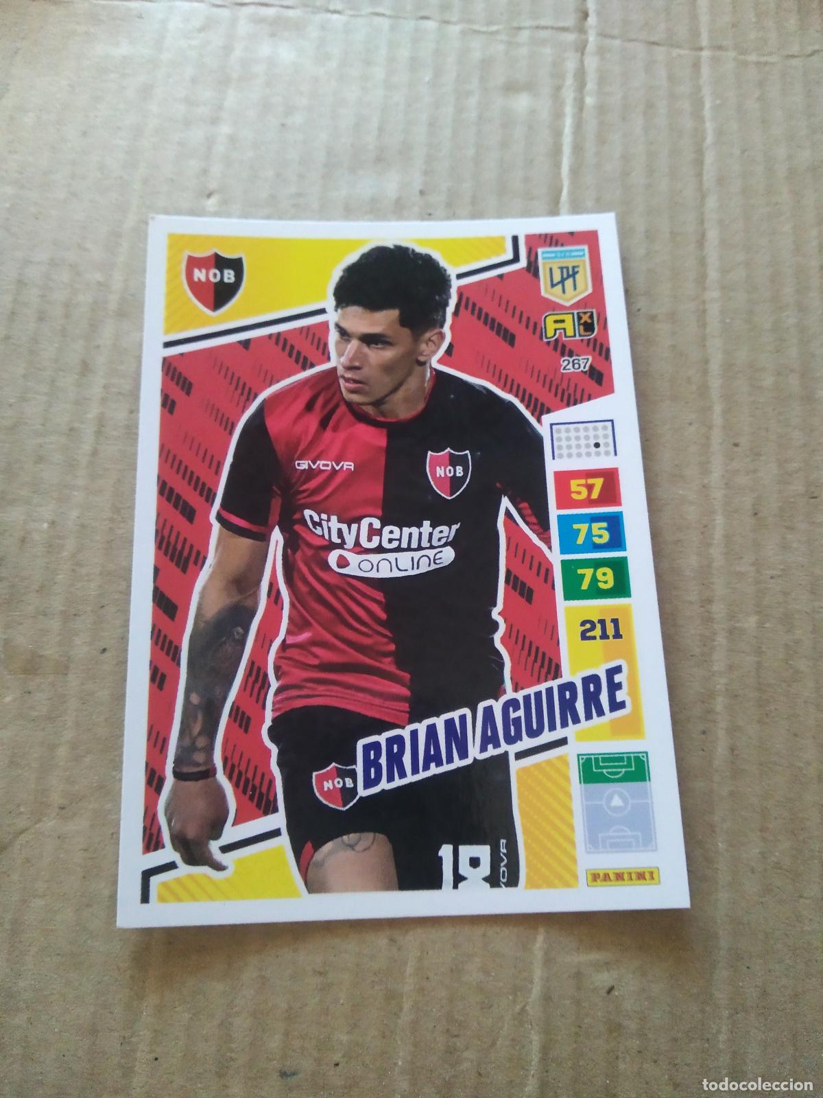Cromos de F&uacute;tbol: 267 BRIAN AGUIRRE NEWELL'S CROMO FUTBOL PANINI ARGENTINO 2023 LIGA ARGENTINA ADRENALYN