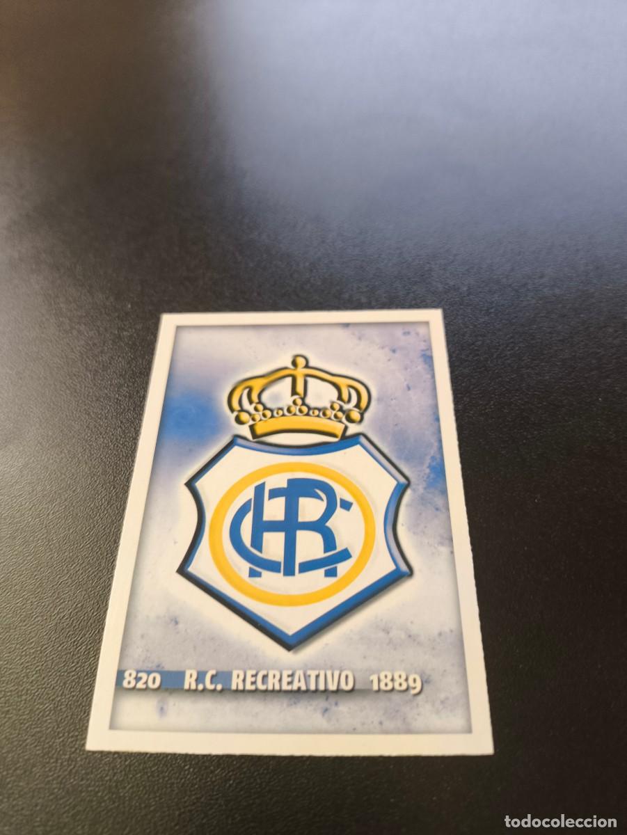 Fu&szlig;ball-Sticker: 820 ESCUDO RECREATIVO DE HUELVA MUNDICROMO LIGA 2014 2015 PLATINUM NO PANINI ESTE