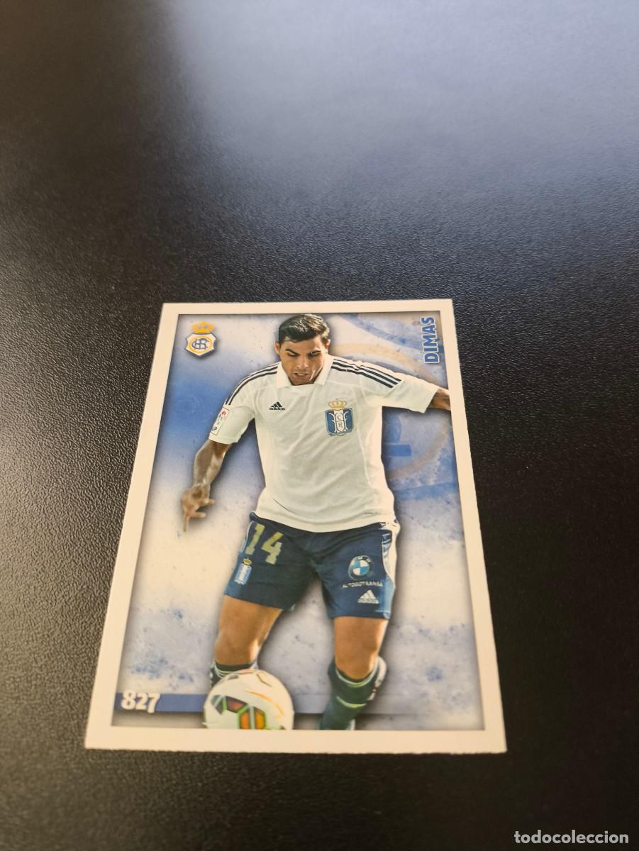 Fu&szlig;ball-Sticker: 827 DIMAS RECREATIVO DE HUELVA MUNDICROMO LIGA 2014 2015 PLATINUM NO PANINI ESTE
