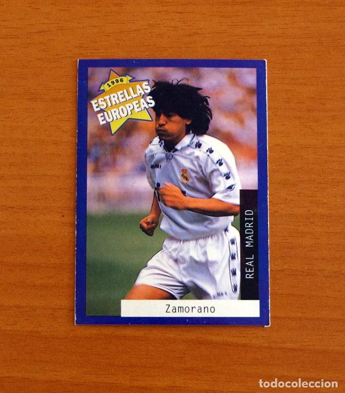 Football Stickers: Real Madrid - N&ordm; 6 Iv&aacute;n Zamorano - Estrellas Europea Panini A&ntilde;o 1996