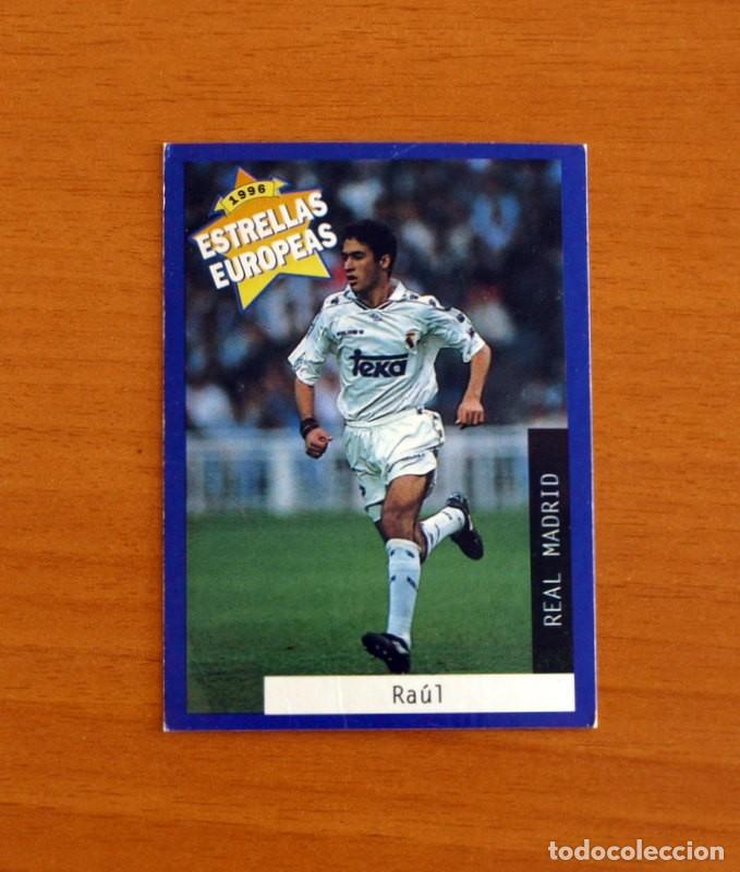 Cromos de F&uacute;tbol: Real Madrid - N&ordm; 7 Ra&uacute;l Gonz&aacute;lez Blanco - Estrellas Europea Panini A&ntilde;o 1996