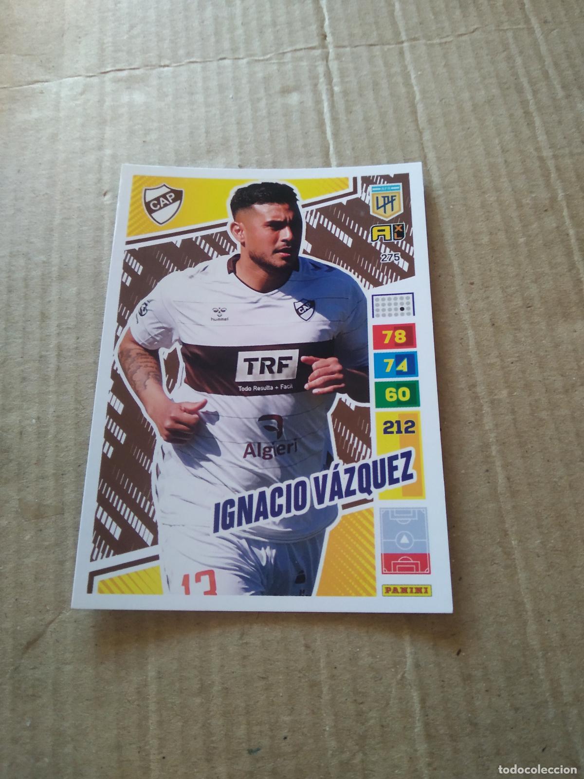 Cromos de F&uacute;tbol: 275 IGNACIO VAZQUEZ PLATENSE CROMO FUTBOL PANINI ARGENTINO 2023 LIGA ARGENTINA ADRENALYN