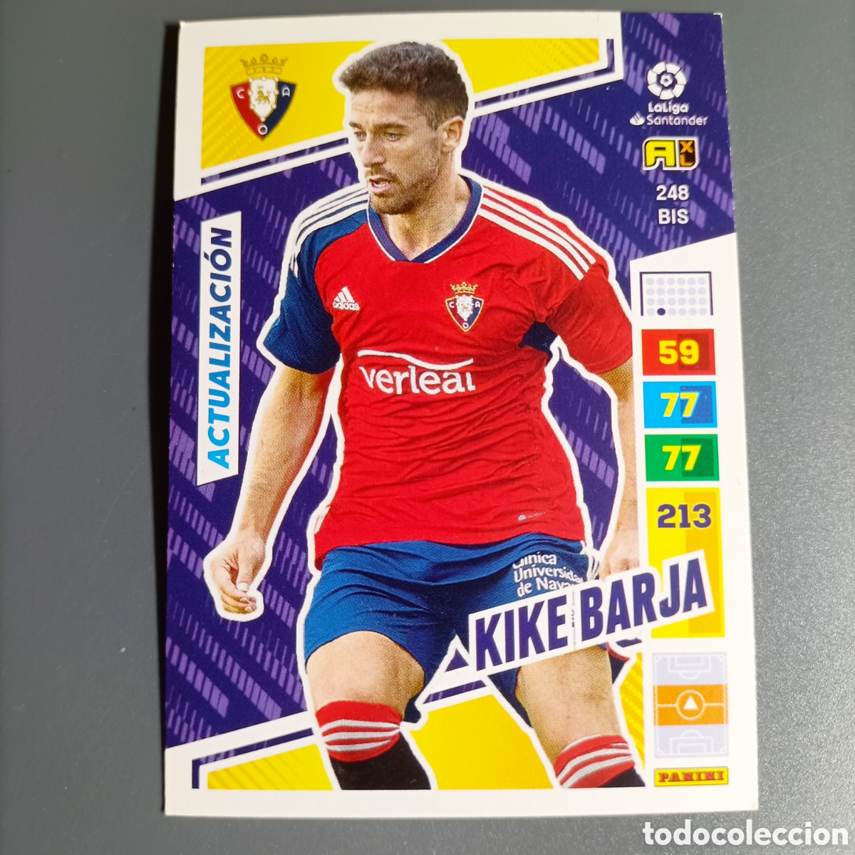 Cromos de F&uacute;tbol: ADRENALYN. LIGA 2022-2023 (OSASUNA) №248 BIS. KIKE BARJA / ACTUALIZACI&Oacute;N