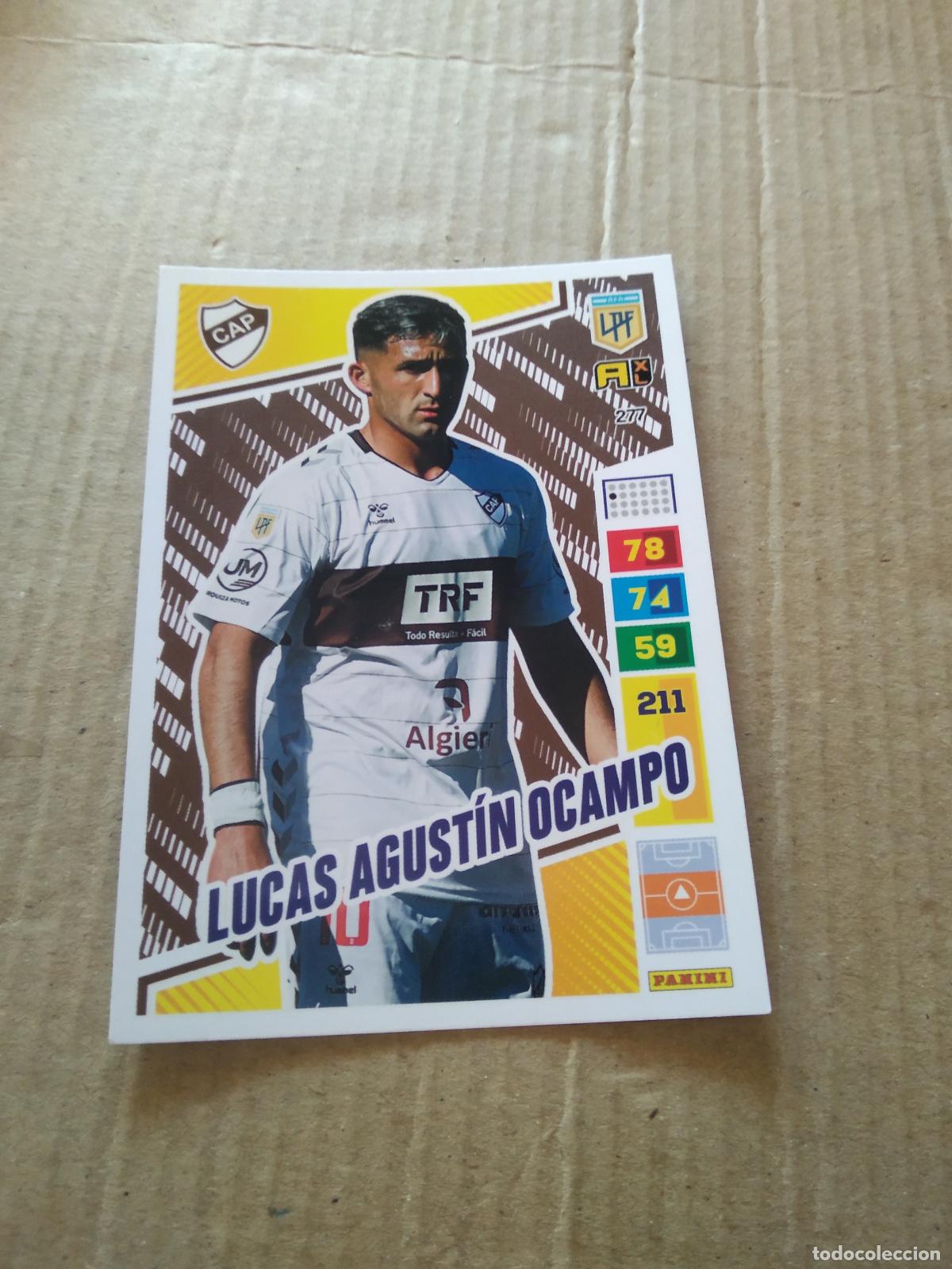 Cromos de F&uacute;tbol: 277 LUCAS AGUSTIN OCAMPO PLATENSE CROMO FUTBOL PANINI ARGENTINO 2023 LIGA ARGENTINA ADRENALYN
