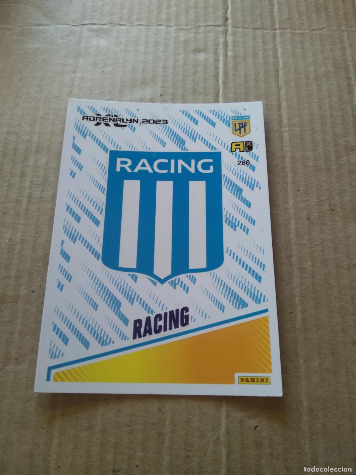 Football Stickers: 286 ESCUDO RACING CROMO FUTBOL PANINI ARGENTINO 2023 LIGA ARGENTINA ADRENALYN