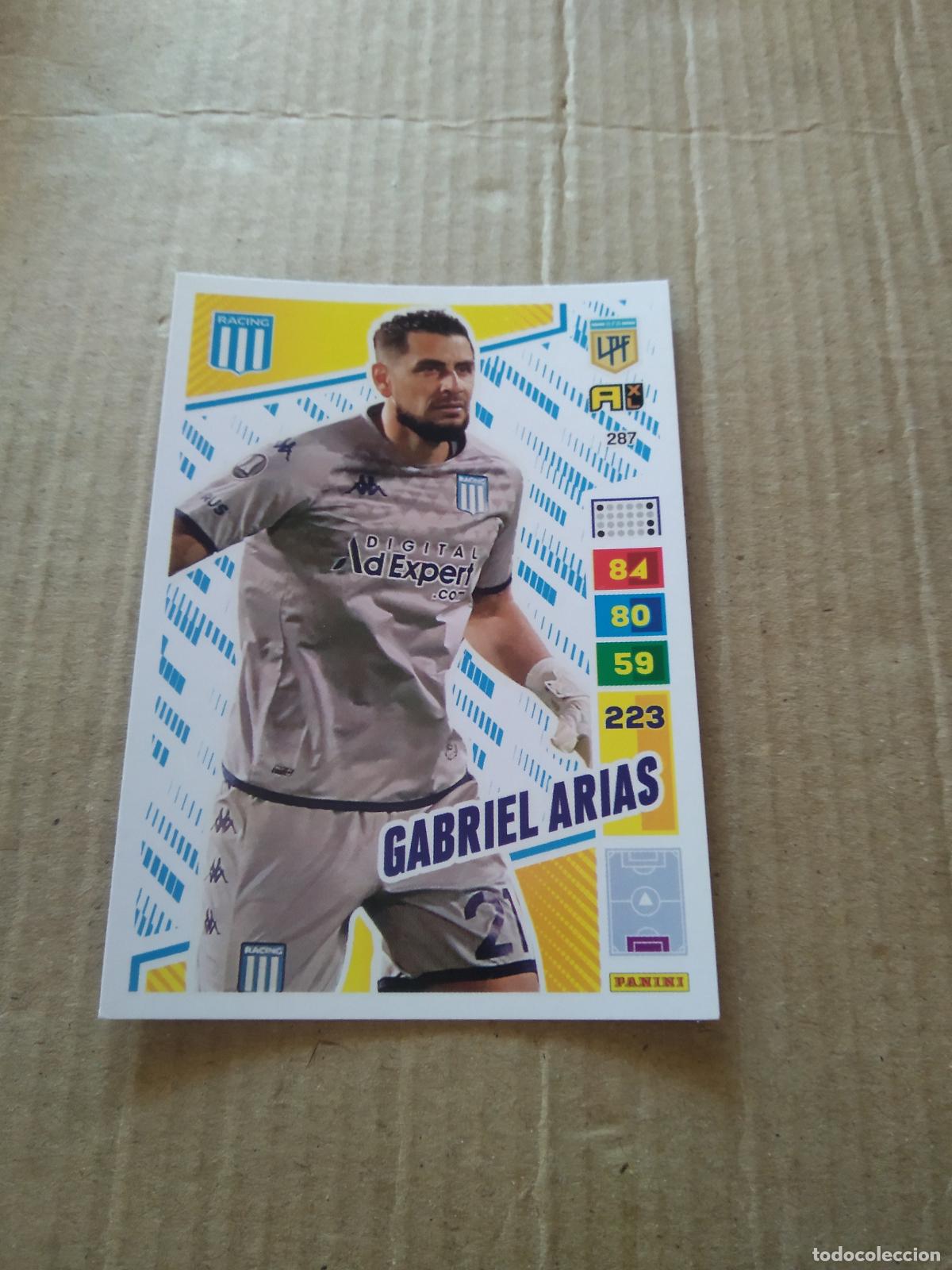 Football Stickers: 287 GABRIEL ARIAS RACING CROMO FUTBOL PANINI ARGENTINO 2023 LIGA ARGENTINA ADRENALYN