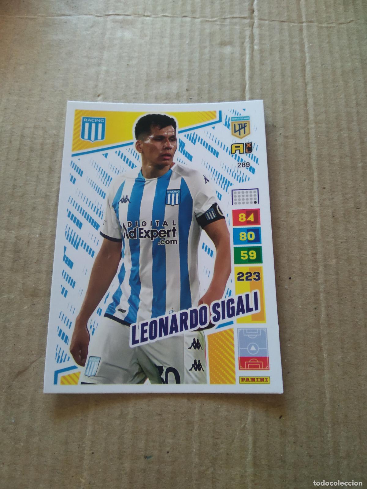 Fu&szlig;ball-Sticker: 289 LEONARDO SIGALI RACING CROMO FUTBOL PANINI ARGENTINO 2023 LIGA ARGENTINA ADRENALYN