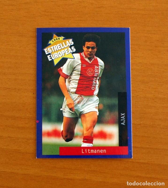 Fu&szlig;ball-Sticker: Ajax - N&ordm; 10 Jari Litmanen - Estrellas Europea Panini A&ntilde;o 1996