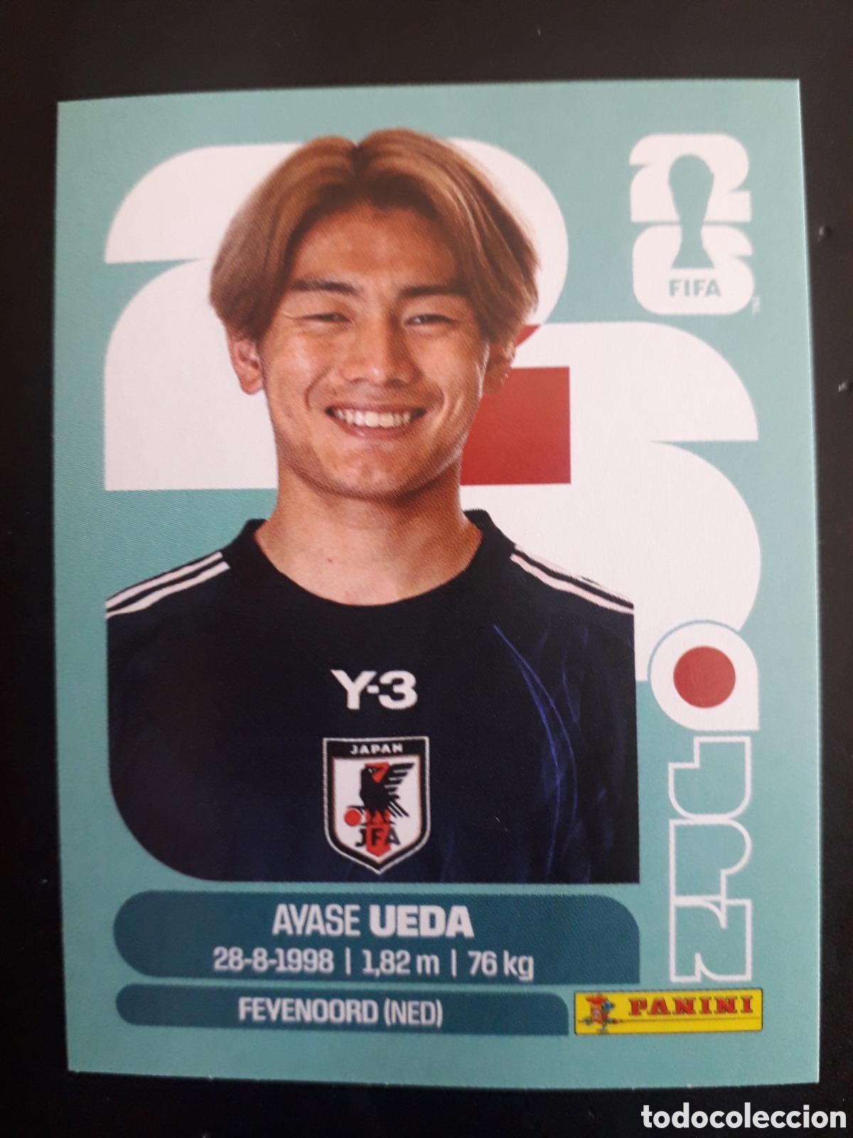 Fu&szlig;ball-Sticker: UEDA JAP&Oacute;N JPN 20 MUNDIAL F&Uacute;TBOL 2026 FIFA WORLD CUP PANINI SIN PEGAR PEDIDO M&Iacute;NIMO 3&euro;