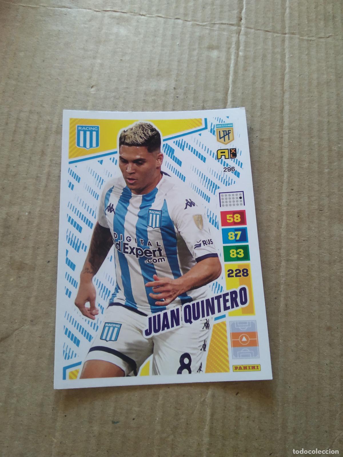 Fu&szlig;ball-Sticker: 296 JUAN QUINTERO RACING CROMO FUTBOL PANINI ARGENTINO 2023 LIGA ARGENTINA ADRENALYN