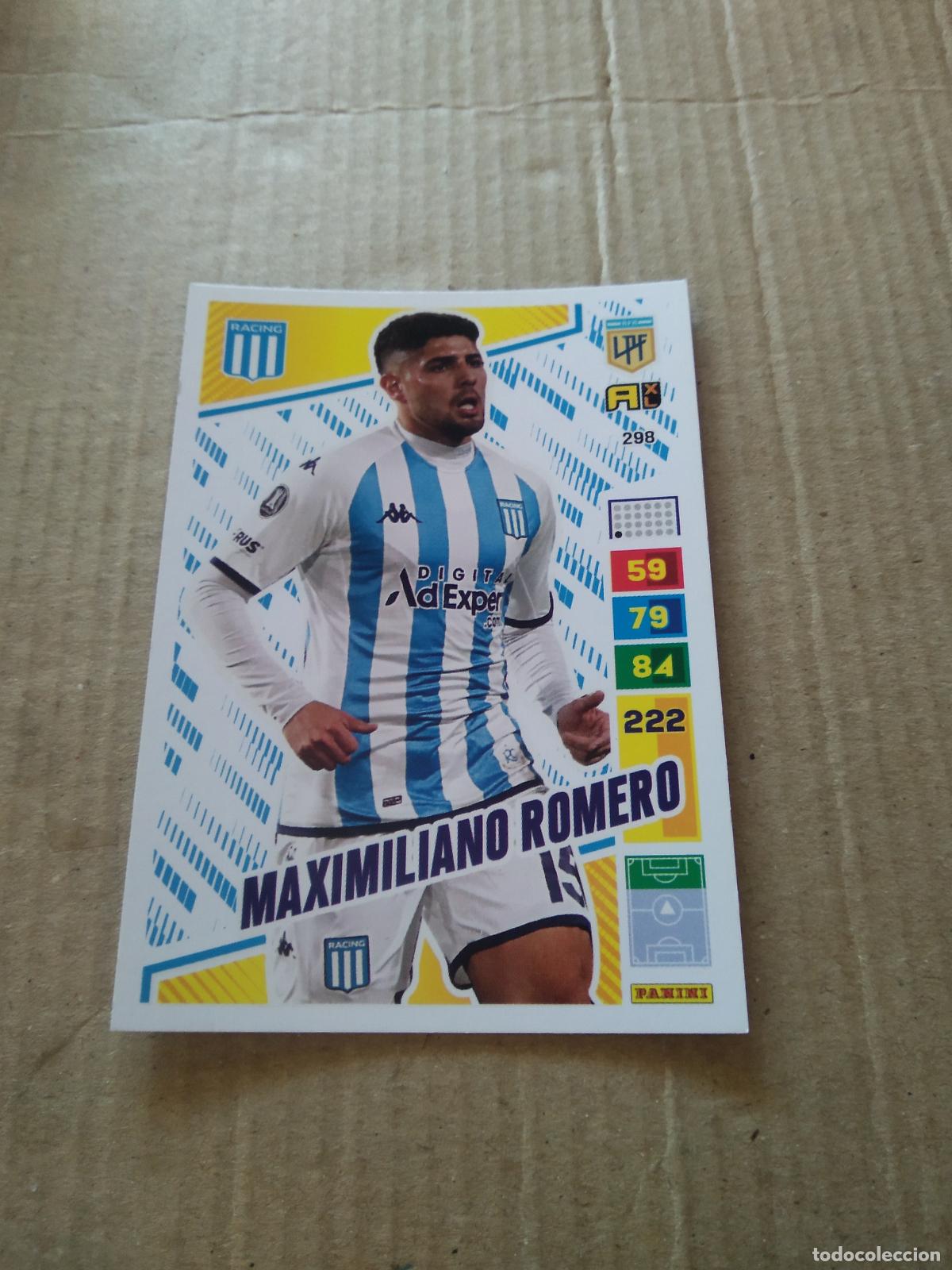 Fu&szlig;ball-Sticker: 298 MAXIMILIANO ROMERO RACING CROMO FUTBOL PANINI ARGENTINO 2023 LIGA ARGENTINA ADRENALYN
