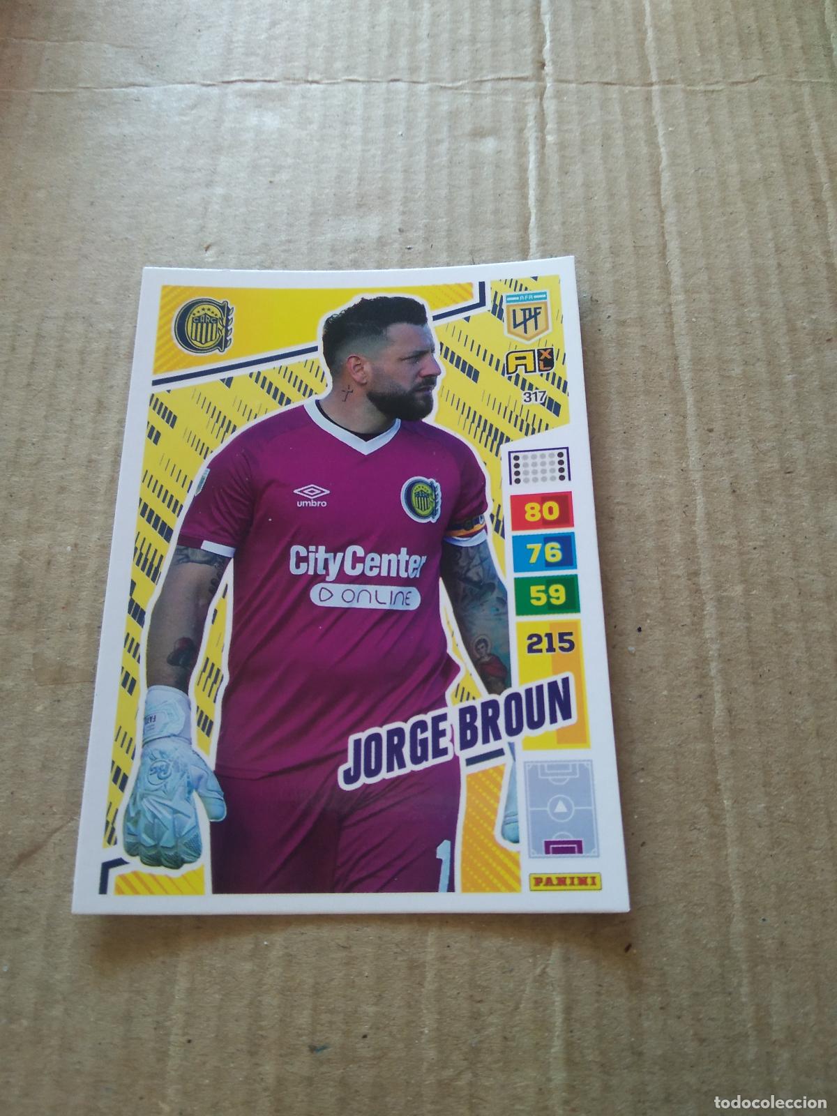 Fu&szlig;ball-Sticker: 317 JORGE BROUN ROSARIO CENTRAL CROMO FUTBOL PANINI ARGENTINO 2023 LIGA ARGENTINA ADRENALYN